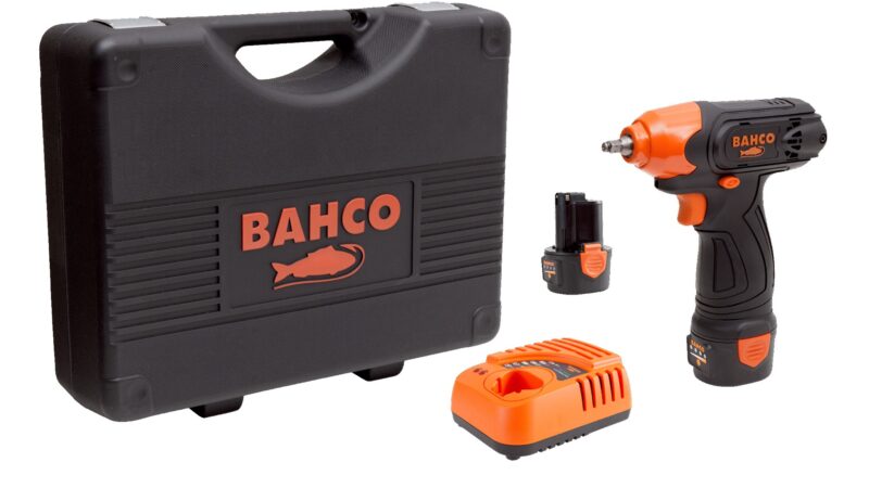 Bahco akulöökmutrikeeraja 1/4" komplekt (2 akut + laadija), 12V, max 105Nm