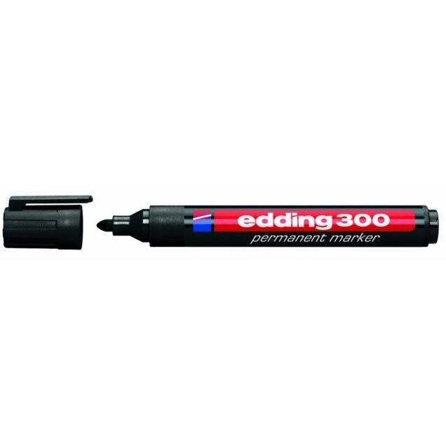 Permanentne marker Edding 300 A8 must, 1,5-3mm