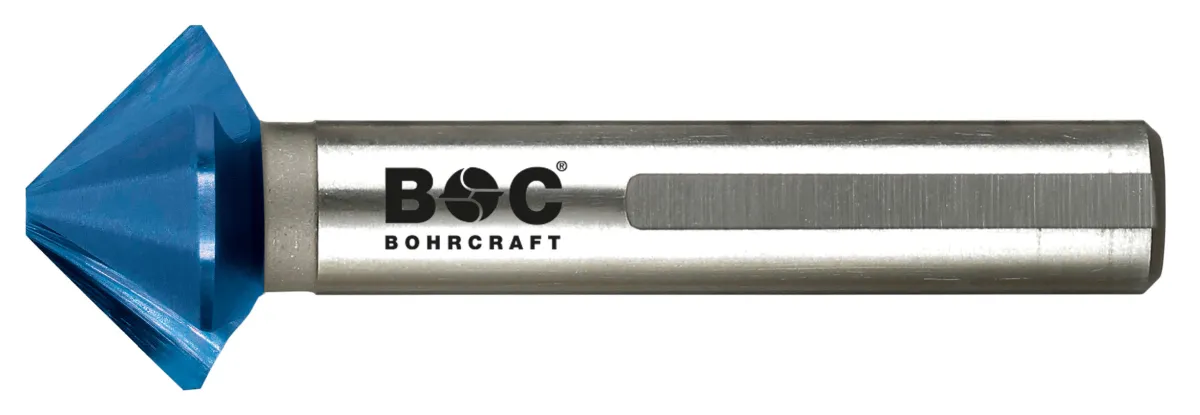 Süvisti HSS-E Co5 blue+ 90° 8,3 mm x 6mm,  DIN335, Bohrcraft