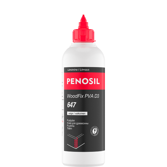 PENOSIL WoodFix PVA D3 647 niiskuskindel puiduliim – Valge, 500 ml