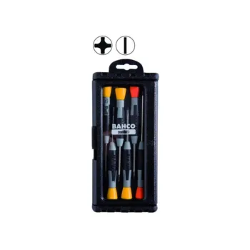 Täppiskruvikeerajate kmpl 6 osa lapikud 1,5x50, 2x50, 2,5x50, 3x50, PH0x50, PH1x75mm