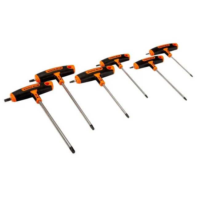 T-sabaga Torx võtmete kmpl T10;T15;T20;T25;T30;T40 6 osa