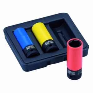 Löökpadrunvõtmete komplekt rattapoltidele Bahco 3 osa 17/19/21mm