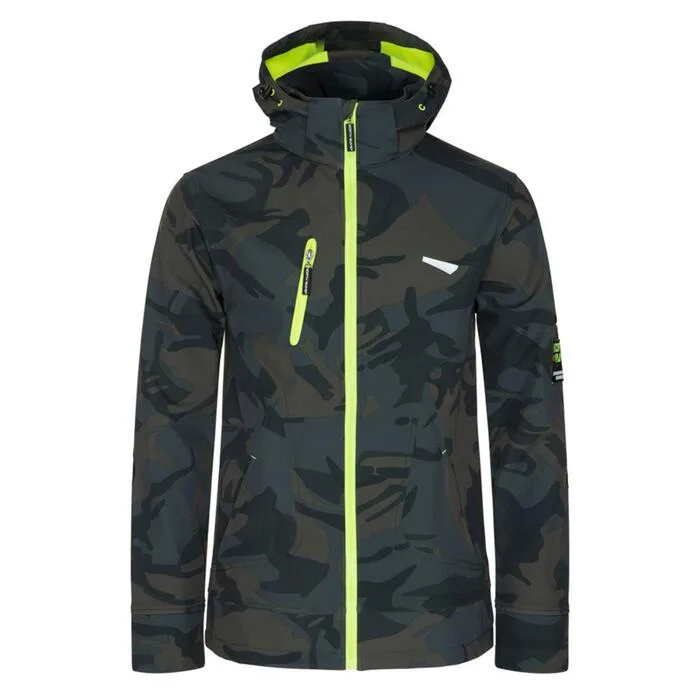 Softshell North Ways Borel 1511 Camo/neoonkollane, suurus M