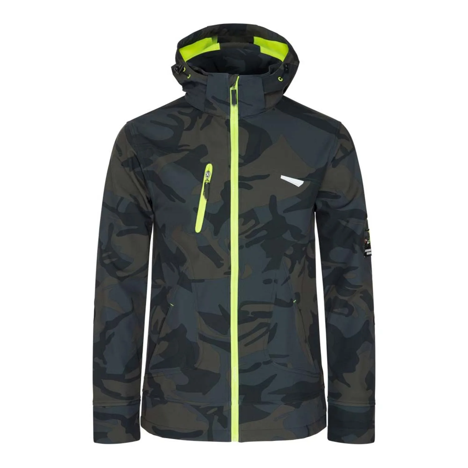 Softshell North Ways Borel 1511 Camo/neoonkollane, suurus XXL