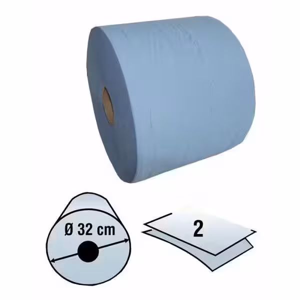 Rullpaber 555 meetrit, 2-kihiline 24 cm, sinine.