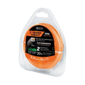 Tugevdatud kandiline trimmeri jõhv 2.4mm/12m Truper®