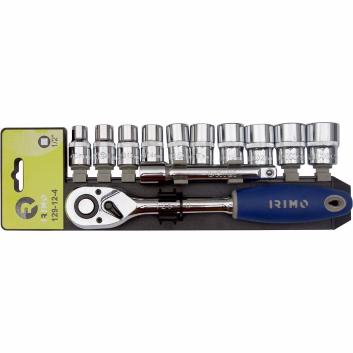 Narre ja padrunite kmpl 10-24mm 1/2" koos pikendusega 12 osa Irimo - Pilt 2