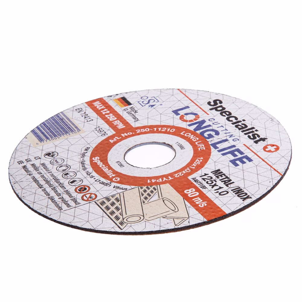 Lõikeketas 125x1x22 mm, metallile/inox LONG LIFE. - Pilt 3