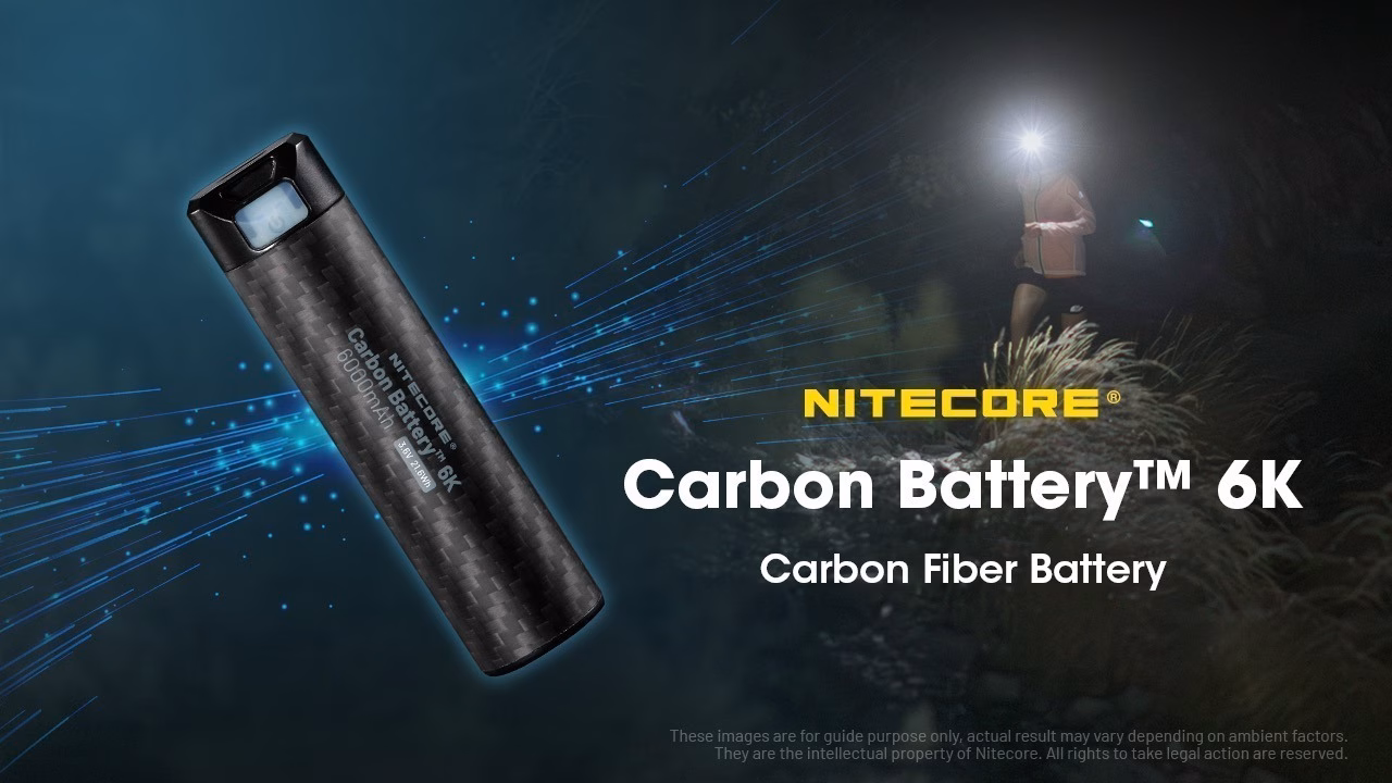 Nitecore Carbon Battery 6K ,USB-C 6000mAh akupank. - Pilt 18