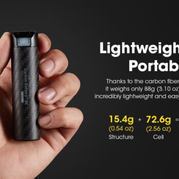 Nitecore Carbon Battery 6K ,USB-C 6000mAh akupank.