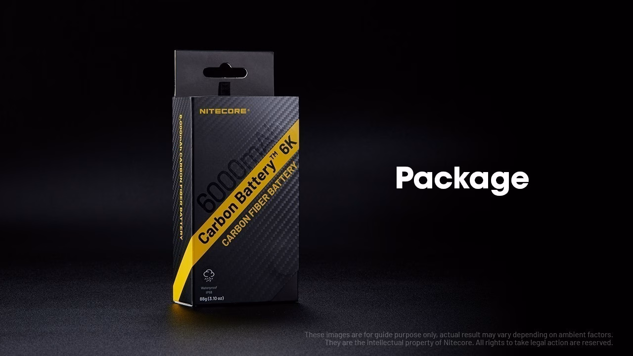 Nitecore Carbon Battery 6K ,USB-C 6000mAh akupank. - Pilt 17