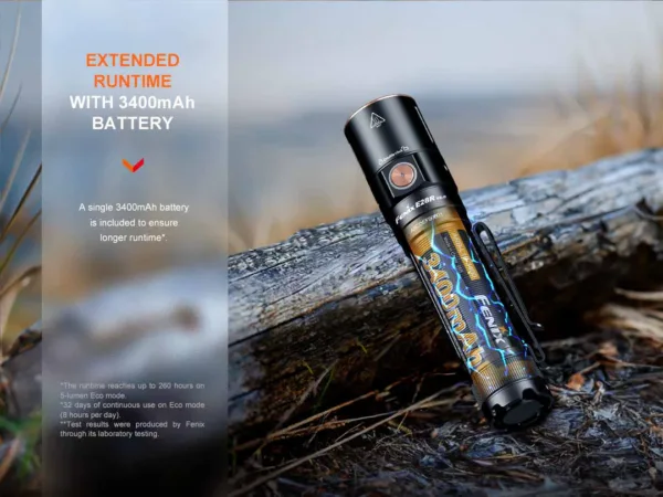 Taskulamp FENIX E28R V2.0 laetav EDC LED, 1700 lum, valgusvihu ulatus kuni 273m, laetav USB-C ga. - Image 9