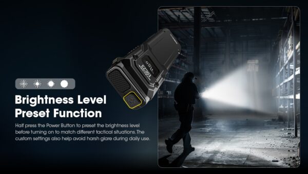 Taskulamp Nitecore EDC23 2500lm, valgusvihk max 230 meetrit. USB-C laetav, eriti õhuke. - Image 14