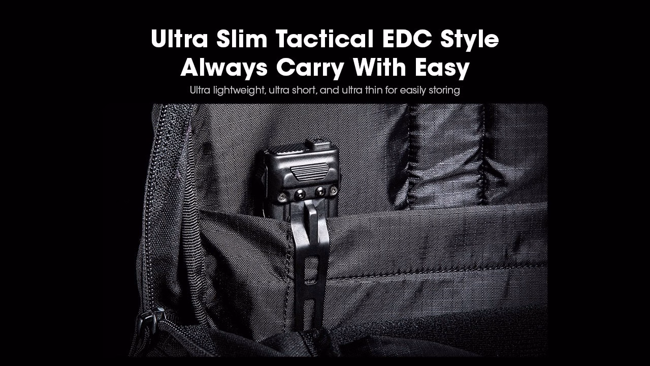 Taskulamp Nitecore EDC23 2500lm, valgusvihk max 230 meetrit. USB-C laetav, eriti õhuke. - Pilt 17
