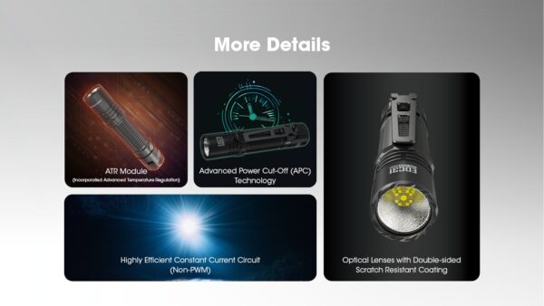 Taskulamp Nitecore EDC31 3500lm, valgusvihu ulatus kuni 380m. USB-C laetav. - Image 21
