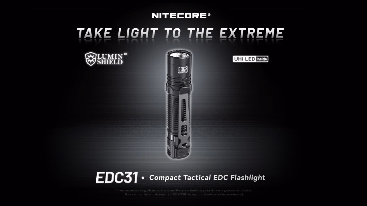 Taskulamp Nitecore EDC31 3500lm, valgusvihu ulatus kuni 380m. USB-C laetav. - Pilt 5