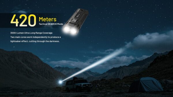 Taskulamp Nitecore EDC37 8000lm, valgusvihu ulatus 420m. USB-C laetav. - Image 15