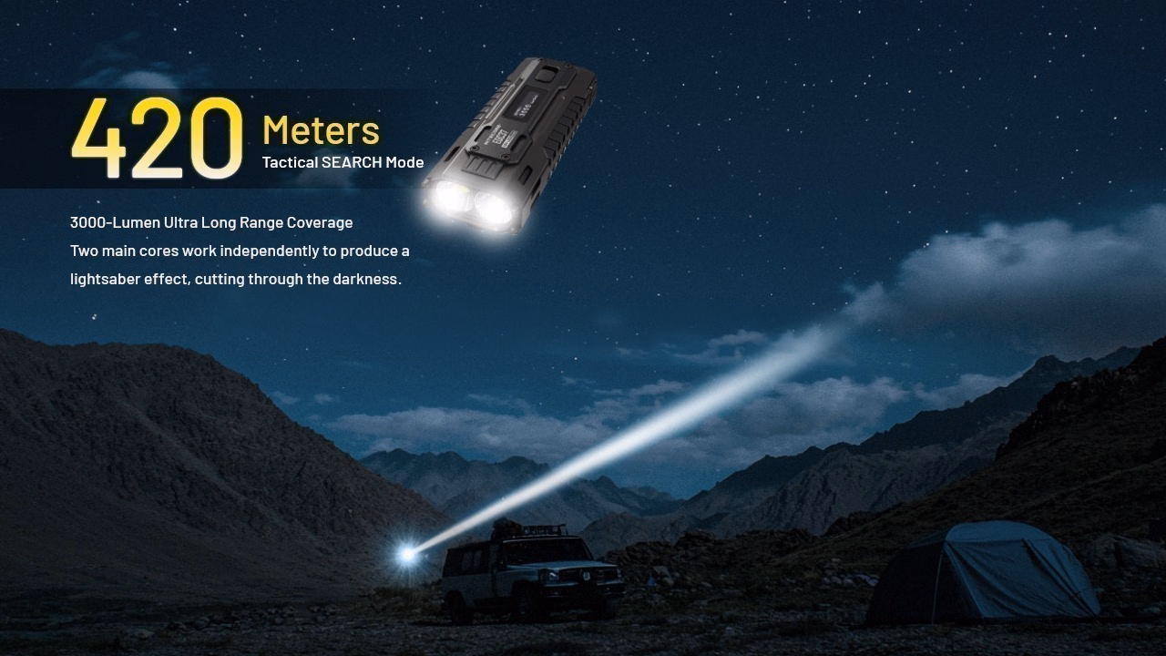 Taskulamp Nitecore EDC37 8000lm, valgusvihu ulatus 420m. USB-C laetav. - Pilt 15
