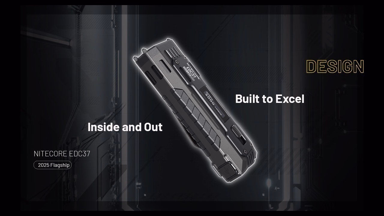 Taskulamp Nitecore EDC37 8000lm, valgusvihu ulatus 420m. USB-C laetav. - Pilt 20