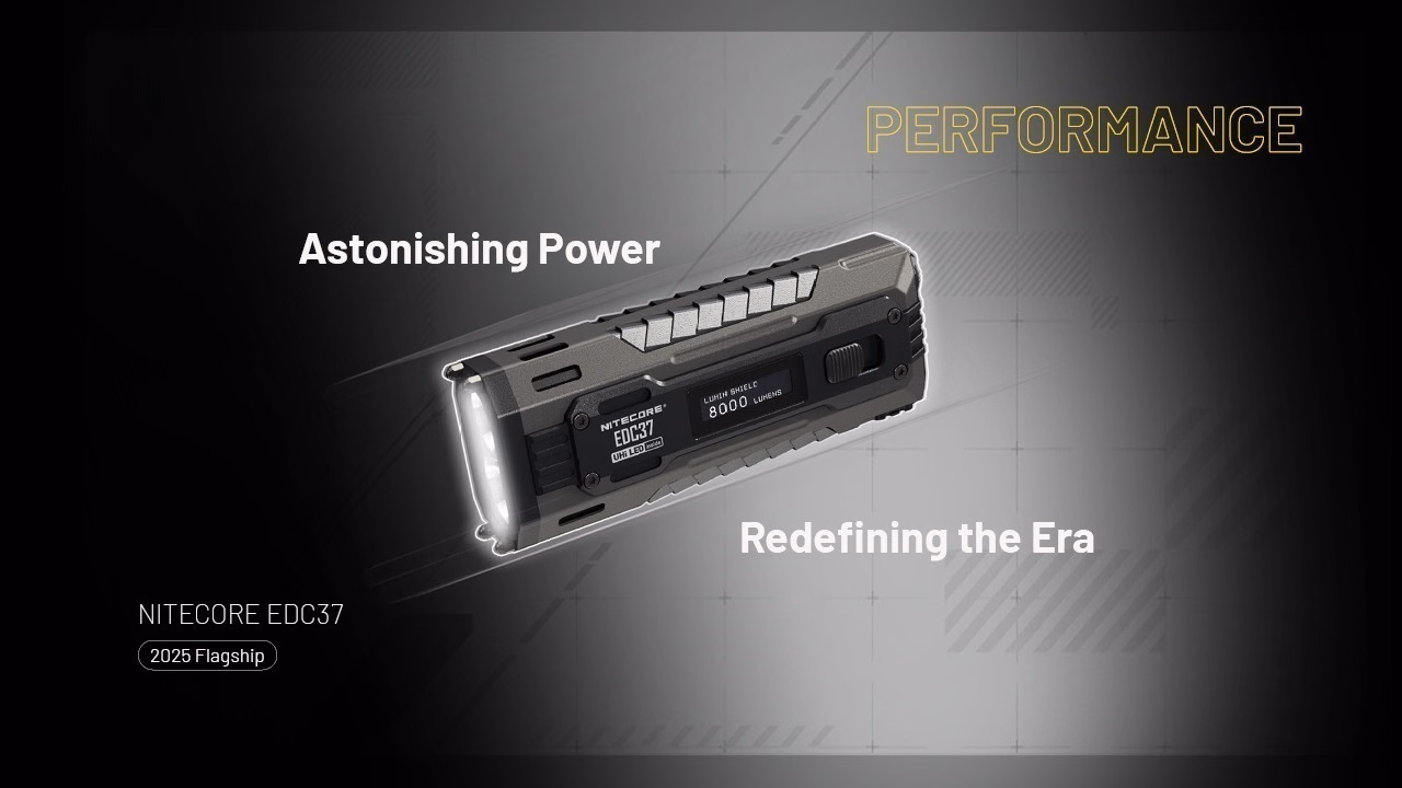 Taskulamp Nitecore EDC37 8000lm, valgusvihu ulatus 420m. USB-C laetav. - Pilt 9
