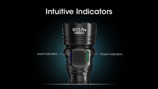Taskulamp Nitecore MH25 Pro. 3300lm valgusvihu ulatus kuni 705m. Laetav USB-Cga. IP68. - Image 14