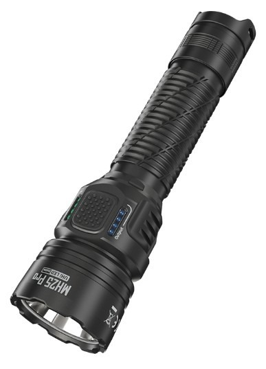 Taskulamp Nitecore MH25 Pro. 3300lm valgusvihu ulatus kuni 705m. Laetav USB-Cga. IP68.
