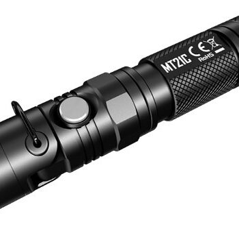 Taskulamp Nitecore MT21C 1000lm, valgusvihu ulatus kuni 184m. Reguleeritava nurgaga. IPX8.