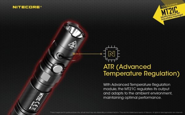 Taskulamp Nitecore MT21C 1000lm, valgusvihu ulatus kuni 184m. Reguleeritava nurgaga. IPX8. - Image 18