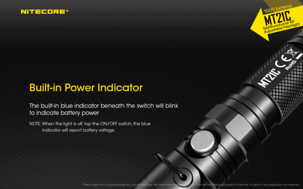 Taskulamp Nitecore MT21C 1000lm, valgusvihu ulatus kuni 184m. Reguleeritava nurgaga. IPX8. - Image 19