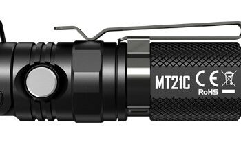 Taskulamp Nitecore MT21C 1000lm, valgusvihu ulatus kuni 184m. Reguleeritava nurgaga. IPX8.