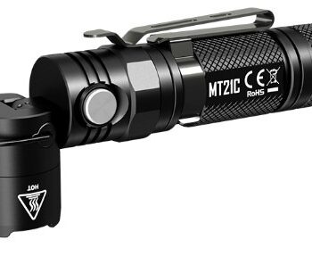 Taskulamp Nitecore MT21C 1000lm, valgusvihu ulatus kuni 184m. Reguleeritava nurgaga. IPX8.