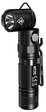 Taskulamp Nitecore MT21C 1000lm, valgusvihu ulatus kuni 184m. Reguleeritava nurgaga. IPX8.