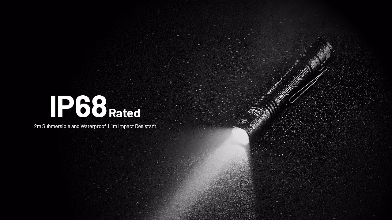 Taskulamp Nitecore MT2A Pro 1000lm, valgusvihu ulatus kuni 255m. LED laetav taskulamp.IP68. - Pilt 17
