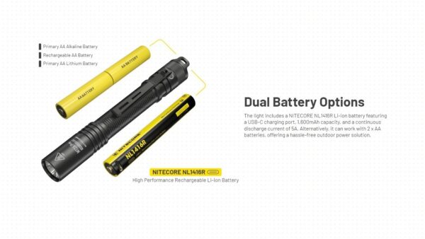 Taskulamp Nitecore MT2A Pro 1000lm, valgusvihu ulatus kuni 255m. LED laetav taskulamp.IP68. - Image 10