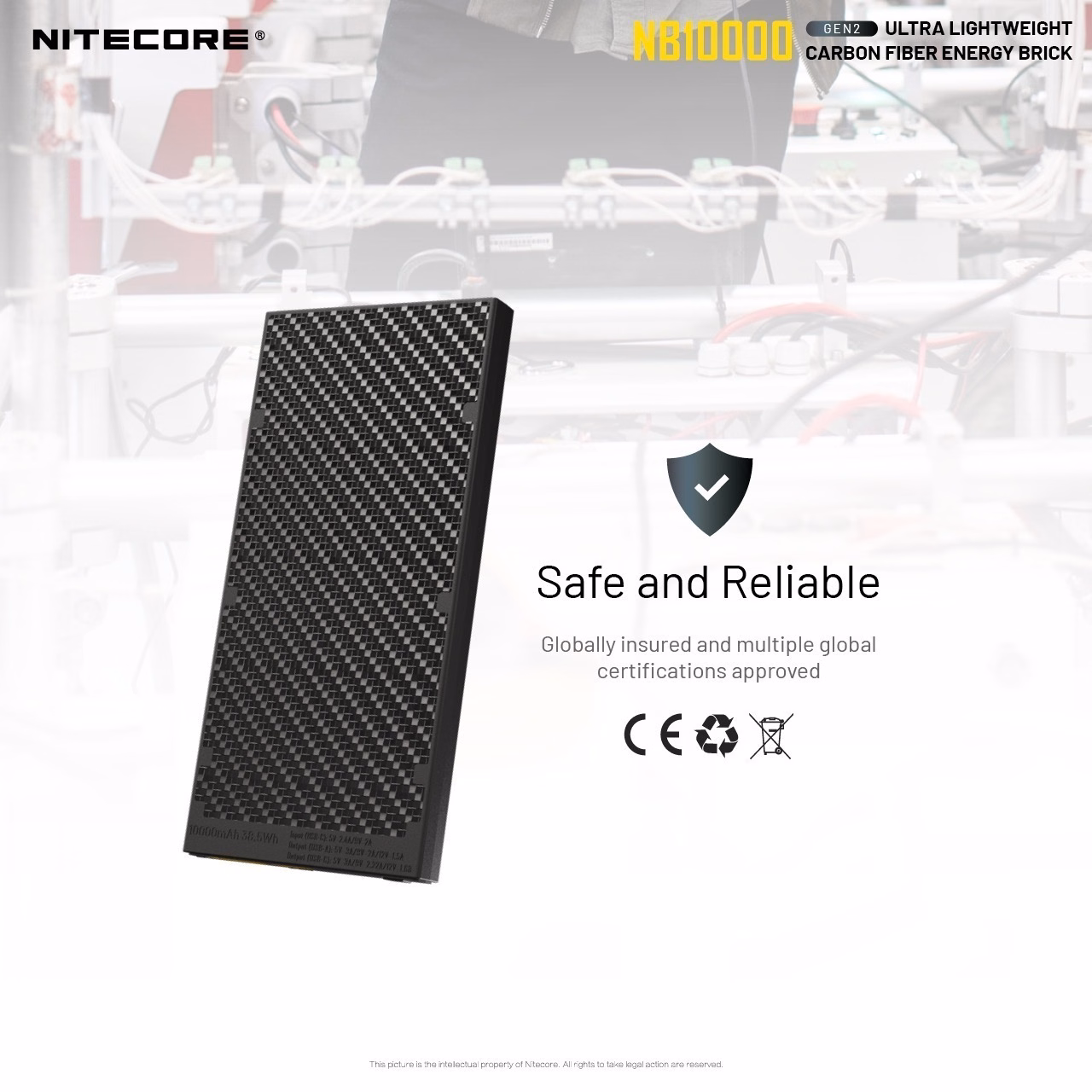 Akupank Nitecore NB10000 Gen 2 kiirlaadimisega. USB/USB-C topeltpordiga 10000mAh akupank. - Pilt 17