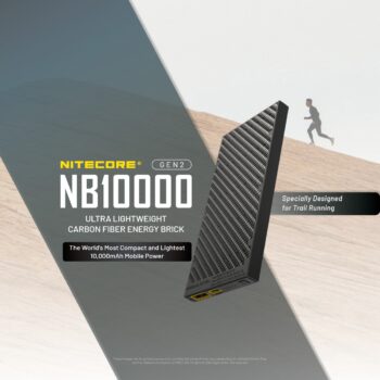 Akupank Nitecore NB10000 Gen 2 kiirlaadimisega. USB/USB-C topeltpordiga 10000mAh akupank.