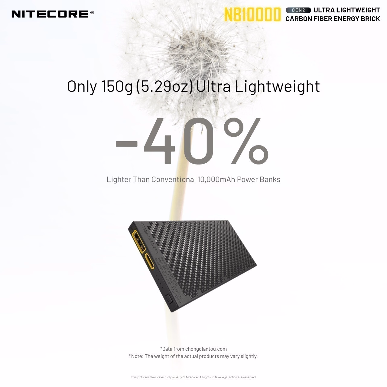 Akupank Nitecore NB10000 Gen 2 kiirlaadimisega. USB/USB-C topeltpordiga 10000mAh akupank. - Pilt 7