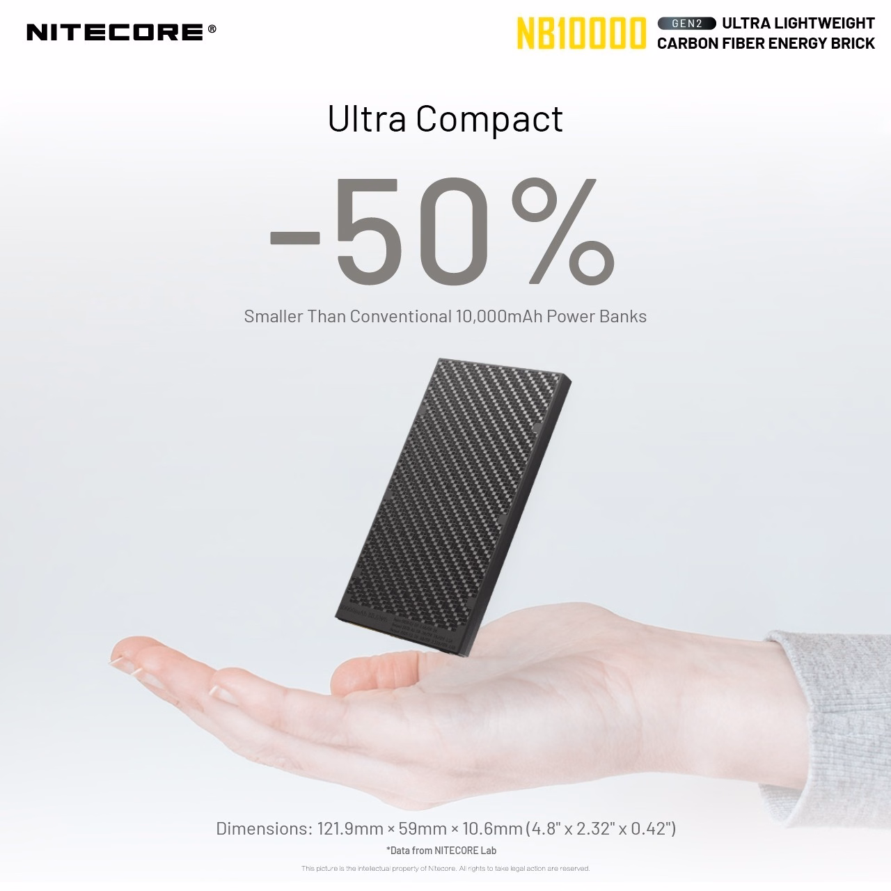 Akupank Nitecore NB10000 Gen 2 kiirlaadimisega. USB/USB-C topeltpordiga 10000mAh akupank. - Pilt 9