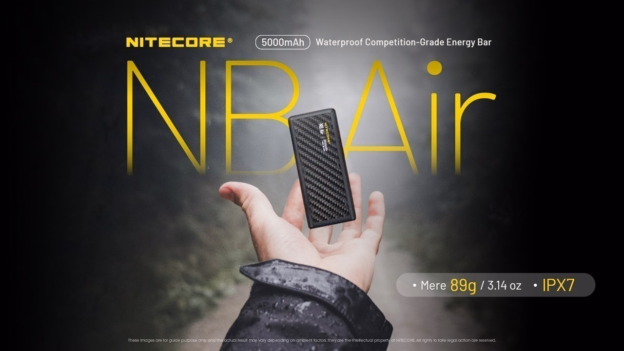 Akupank Nitecore NB Air Ultra Lightweight Slim, USB-Cga laetav, 5000mAh. - Pilt 6