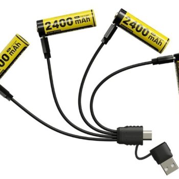 Aku Nitecore NH2400 2400 mAh. USB-C laetavad AA akud (2 tk komplektis).