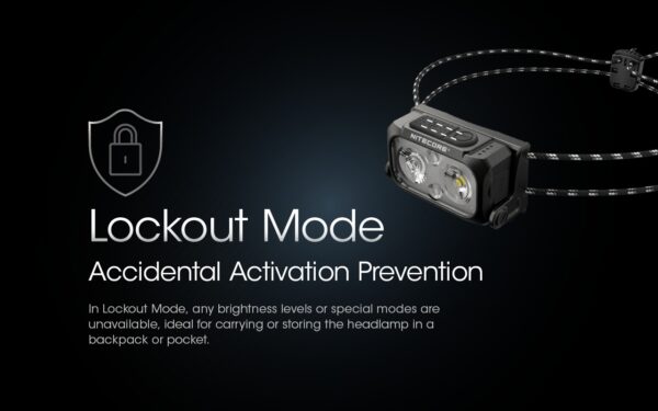 Pealamp Nitecore NU25 MCT UL 400lm, valgusvihu ulatus kuni 64m. USB-C laetav mitme valgusvärviga, ülikerge. IP66. - Image 17