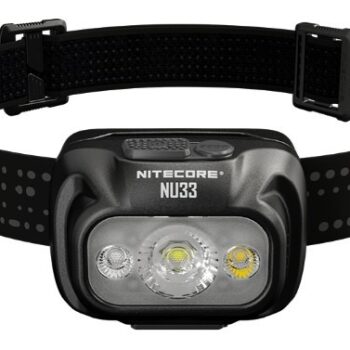 Pealamp Nitecore NU33, valge ja punase valgusega. 700lm, valgusvihu ulatus kuni 135m. LED laetav. IP66.