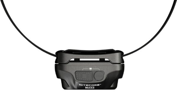 Pealamp Nitecore NU33, valge ja punase valgusega. 700lm, valgusvihu ulatus kuni 135m. LED laetav. IP66.