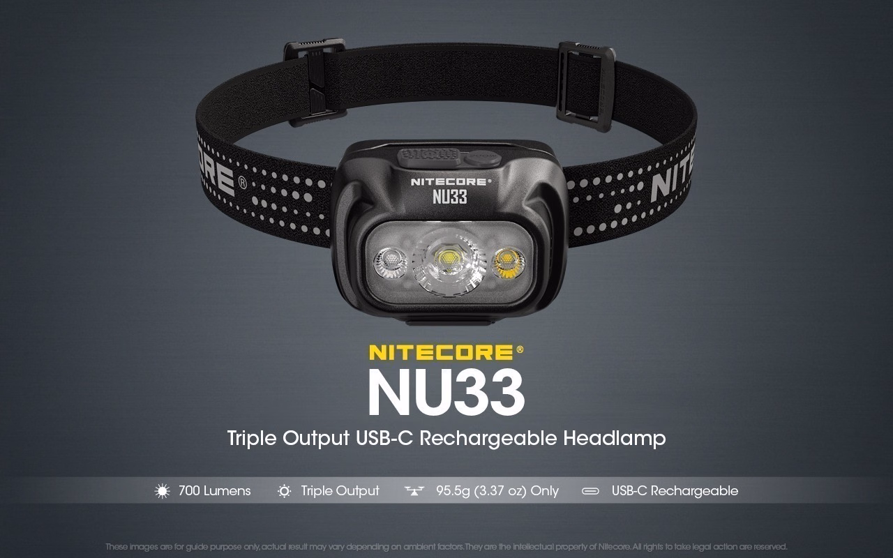 Pealamp Nitecore NU33, valge ja punase valgusega. 700lm, valgusvihu ulatus kuni 135m. LED laetav. IP66. - Pilt 5