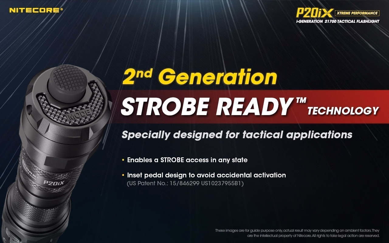 Taskulamp taktikaline Nitecore P20iX 4000lm, valgusvihu ulatus 221m. USB-C laetav. IP68. - Pilt 13