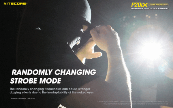 Taskulamp taktikaline Nitecore P20iX 4000lm, valgusvihu ulatus 221m. USB-C laetav. IP68. - Image 14