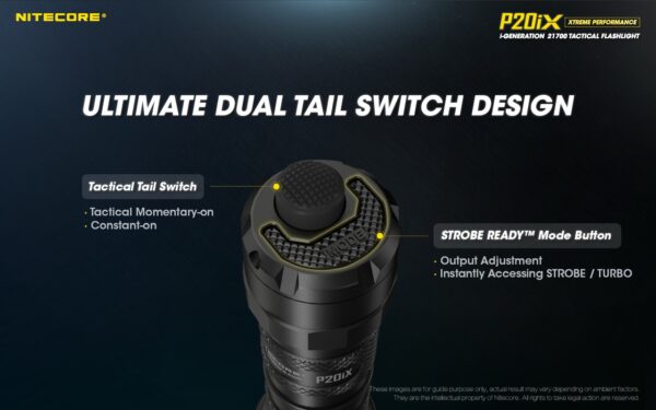 Taskulamp taktikaline Nitecore P20iX 4000lm, valgusvihu ulatus 221m. USB-C laetav. IP68. - Image 15