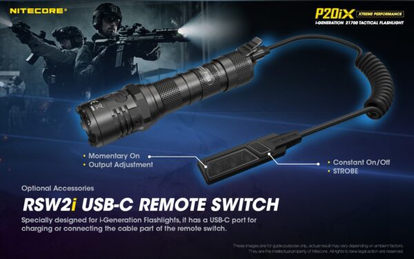 Taskulamp taktikaline Nitecore P20iX 4000lm, valgusvihu ulatus 221m. USB-C laetav. IP68. - Image 28