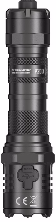 Taskulamp taktikaline Nitecore P20iX 4000lm, valgusvihu ulatus 221m. USB-C laetav. IP68. - Pilt 2